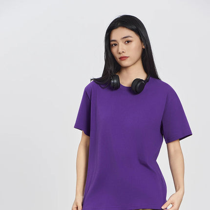 Unisex 100% Pure Cotton Solid Color Men's Summer Round Neck Short Sleeve T-Shirt 180g Cotton T-Shirt in 16 Colors