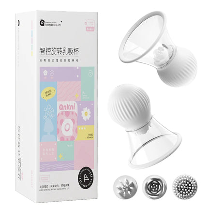 APP remote control rotating breast massage vibrator nipple sucking stimulation vibrator tongue licking nipple massager