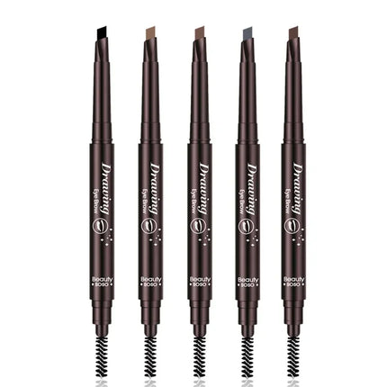 Double Ended Eyebrow Pencil Waterproof Long Lasting Eyebrow Enhancers Eye Makeup Cosmetic Tools with Brush Brow Extension Pencil