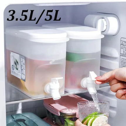 Summer Refrigerator Cold Kettle with Faucet in Refrigerator Large Capacity Portable Cold Kettle Fruit Teapot Cold Water Pitcher