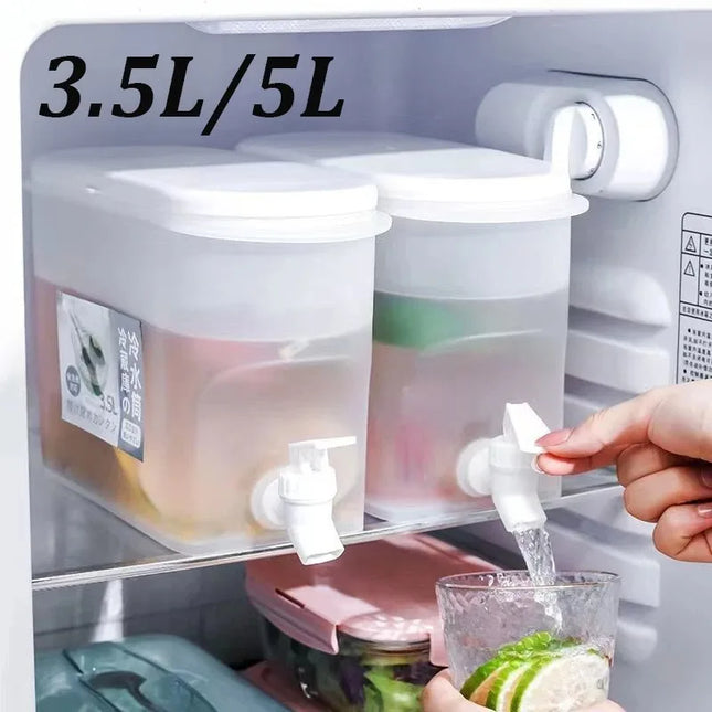 Summer Refrigerator Cold Kettle with Faucet in Refrigerator Large Capacity Portable Cold Kettle Fruit Teapot Cold Water Pitcher