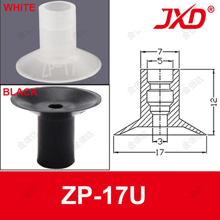 JXD ZP Series ZP02/04/06/08/10/13/16/20/25/32/40/50U Single Layer Silicone Mini Vacuum Suction Cup