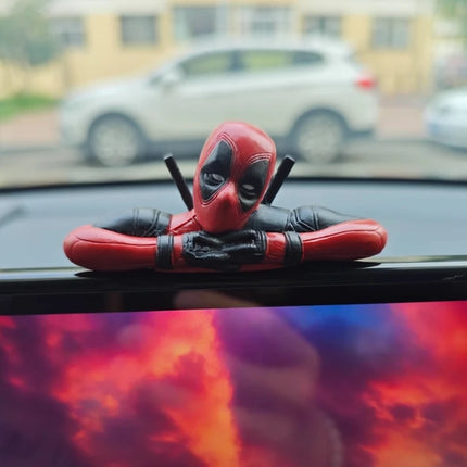 Cartoon Mini Deadpool Computer Desktop Healing Ornaments Accompany You To Decompress Toys Workstation Cartoon Decorations Gifts