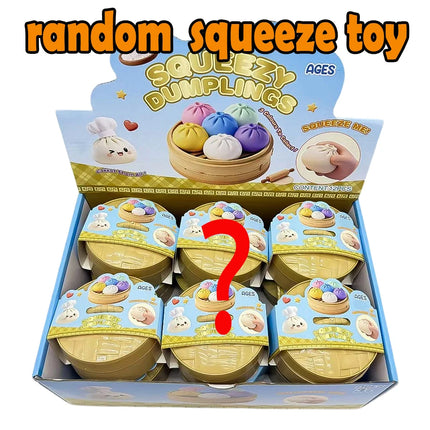 Blind box Colorful Simulated Dumpling Squishy Relaxing Relieve Anxiety Antistress Enhance Happiness Rebound Squeeze Reliever Toy