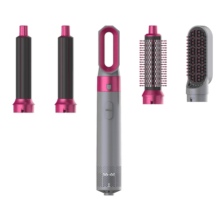 5 in 1  Low Noise Hair Styler  Professional  Hair Curling Straightening  Hair Drying  Hot Air Brushes 1000W