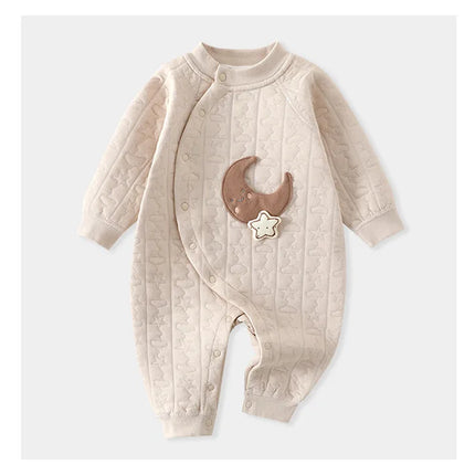 Somenie 2026 new Baby Jumpsuit Clothes Winter Thickening 100% Cotton  Boys Girls Bear Romper Infant Onesie Spring Trend