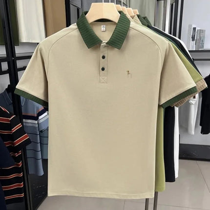 Luxury brand men's short sleeve polo shirt summer fashion hot selling original dog embroidery boutique top golf casual T-shirt