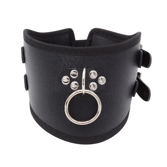 BDSM Adult Sex Collar Male Female Sexy Neck Cover Neck Accessories Erotic Leather Neck Strap Fetish Slave Bondage Collar