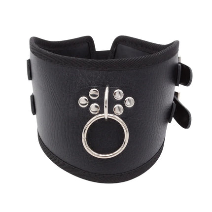 BDSM Adult Sex Collar Male Female Sexy Neck Cover Neck Cover Accessories Erotic Leather Neck Strap Fetish Slave Bondage Collar