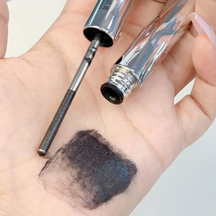 Eyelash Primer Mini Steel Tube Mascara Natural Black 3D Silk Fiber Eyelash Primer Non Smudging Long-lasting Eyelash Long-lasting