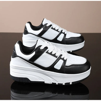 Four wheel roller shoes Boys girls walking shoes Casual outdoor sports slide and shrink school students pulleys shoes sneakers