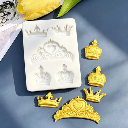 Crown Silicone Mold Sugarcraft Chocolate Cupcake Baking Mold Fondant Cake Decorating Tools