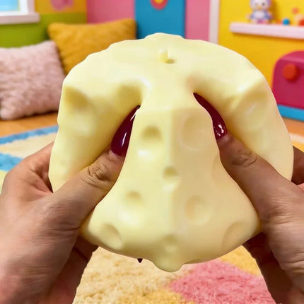 Jumbo Cheese Cube Stress Squishy Object Large Size Slow Rebound Stress Relief Fidget For ASMR Sensory Anti-Stress Anxiety Relief