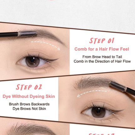 Judydoll 3D Tinted Brow Gel – Waterproof, Long-Lasting Color, Defined & Fluffy Brows