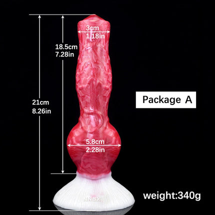 QKKQ Ejaculation Dog Dildo Animal Big Knot Penis Anal Plug Sex Toys for Women Men G-Spot Strong  Stimulate Adult products 18