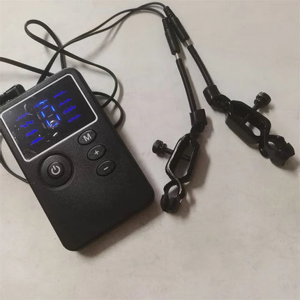 Metal Nipples Clips Labium Clamps Clitoris Stimulation 8 Modes Electric Shock Sex Toys for Women Men Couples Flirting Games