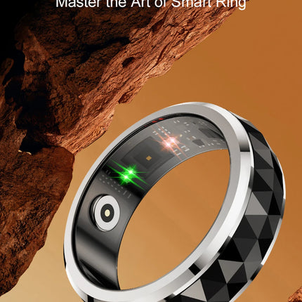 2024 COLMI R11 Smart Ring, Fidget Spinner Anxiety Relieve Ring with Charging Case for Men, Health Sleep Monitor, 5ATM Waterproof