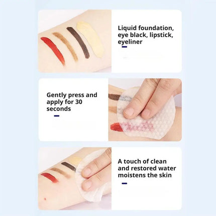 Facial Eye Lip Cleaning Makeup Removal Disposable Portable Soothing Cooling Makeup Removal Wet Wipes Gentle Makeup Remover Wipes