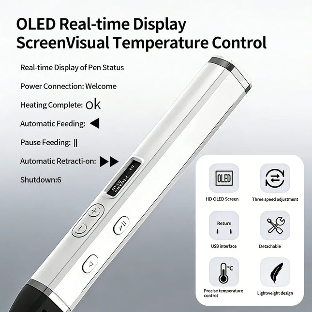 3D Printing Pen Professional 3D Print Pen Competition Level OLED Display With PLA Filament 3D Doodling Making Detachable Design