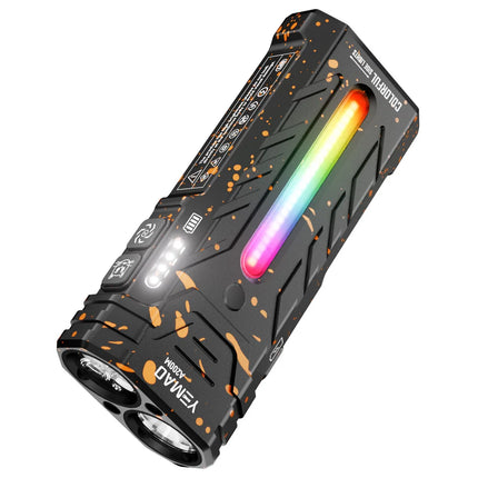5200lumens Innovative Powerful Flashlight Portable LED Flashlight with Magnetic Torch, Perfect for Hiking Camping Adventures