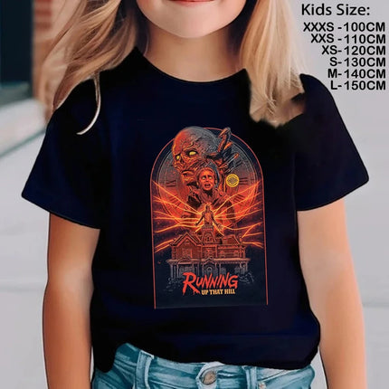 2025 Hawkins Demogorgon Children's Clothing Short Sleeve Kids T-shirt Cute Tees Harajuku T-shirt for Boys Girls
