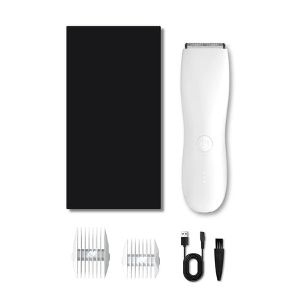 Body Hair Trimmer  for Women & Men Electric Groin/Ball Shaver Pubic Armpit Body Hair Clipper Bikini Epilator Rechargeable