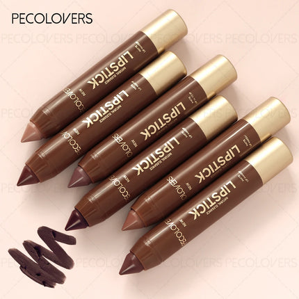 1PC Deep Brown Series-Matte Lip Liner and Lipstick-Waterproof, Sweat-proof, Long-lasting-Dual Use-Everyday Makeup-Easy-to-Apply