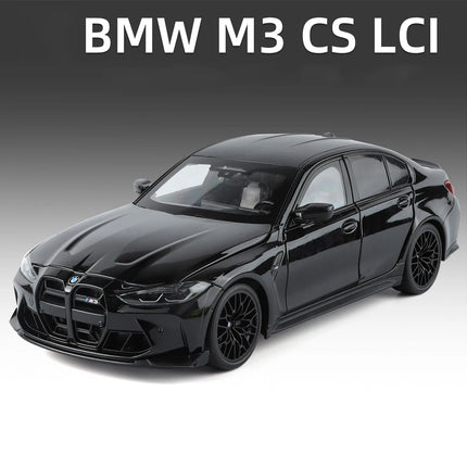 NEW 1:18 BMW M3 CS LCI G80 Mpower Supercar Alloy Car Diecast & Toy Vehicle Car Model Miniature Scale Model Car For Children Gift