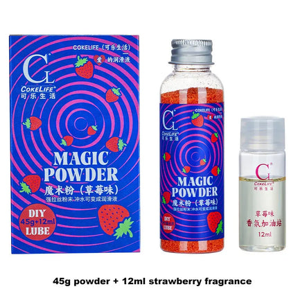 Cokelife Magic Lubricant Water-Soluble Lubricating Gel Magic Powder Lubricant Mix with Water Vaginal Lube Oil Anal Sex Grease