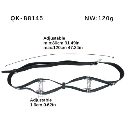 QKKQ Stainless Steel Chest Clamp Breast Bondage Nipples Pleasure Wearable Erotic Bra Nipple Stimulation For Women Sexy Tools