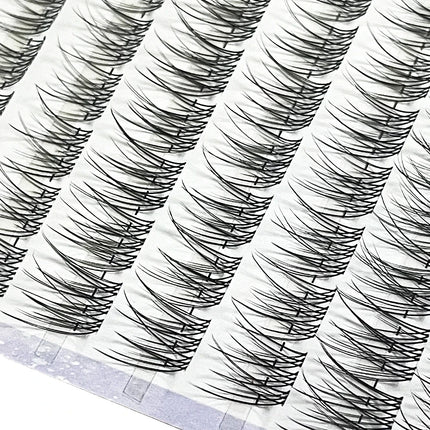 120 bundles Mink False Eyelash Natural Fishtail Lash 3D Russian Individual Eyelash Extension Cluster Makeup Tool Wholesale