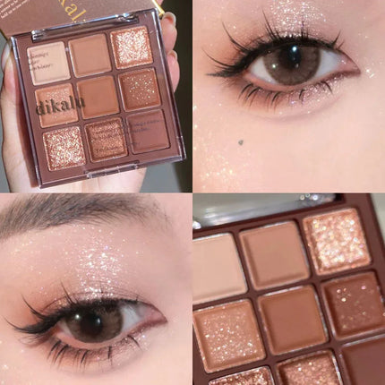 Nine square eyeshadow palette is a must-have for reducing swelling making it easy to apply color and long lasting makeup