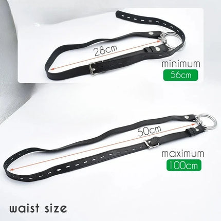 Chastity Cage PU Leather Anti-off Auxiliary Belt Anti-off Male Penis cage Adjustable Rope Chastity Lock Accessories sexyshop