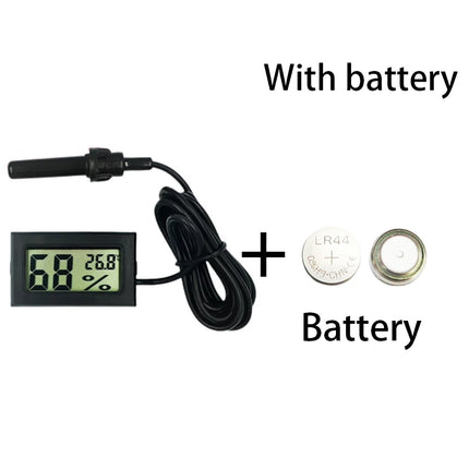 Thermometer Sensor Hygrometer Gauge Refrigerator Aquarium Monitoring Display Humidity Detector Mini Convenient Digital LCD