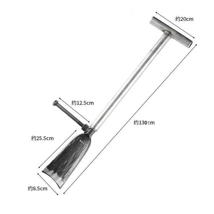 Manganese Steel Tree Digging Thickened Large Shovel Digging Pit Farm Tools Shovel with Foot to Move Seedlings Long Shovel