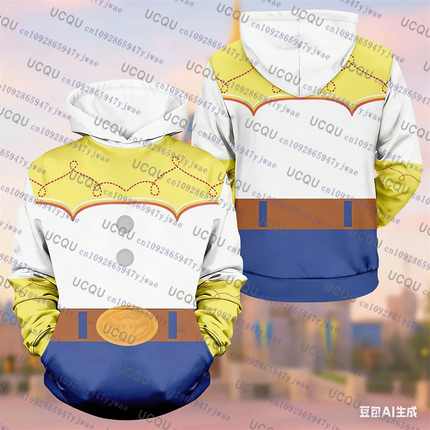 Toy Story 5 Boys And Girls 3D Print Hoodies Spring Unisex Sweatshirts Children's Long Sleeve Cartoon Kid's Hooded Tops Clothing