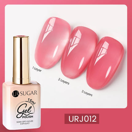 UR SUGAR 15ml Champagne Gold Sliver Reflective Glitter Gel Nail Polish Varnish Semi Permanent Soak Off UV Gel For Manicure Art