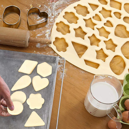 30Pcs Mini Cookie Cutter Set With Box Stainless Steel Sugar Biscuit Veggie Cutters Cookie Fondant Cake Pastry Mold Baking Tool