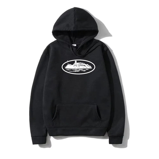2026 New Autumn and Winter Men's and Women's Devil Ramming Print Hooded Heavy Plus Size Sweater Hoodie Fashion Trends man