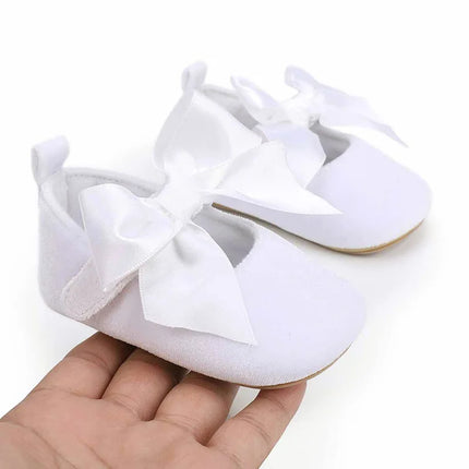 Spring and Autumn Baby Butterfly Knot Fashion Fluffy Princess Shoes 0-1 Year Old Baby Shoes Sneakers