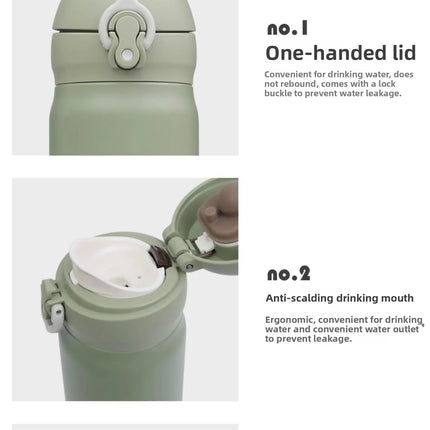 THERMOS Water Bottle Stainless Steel Vacuum Flask Thermal Mug, Keep Hot Cold 6-12 H , Portable Coffee Tumbler for Office Travel