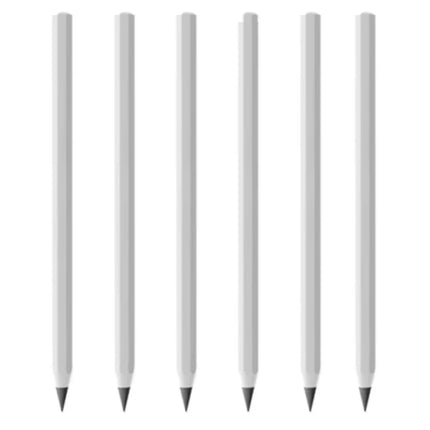 6/1 PCS 6 Colors Metal Eternal Pencils No Ink Infinity Pencil For Kids Art Sketch Color Drawing Pen Office School Supplies