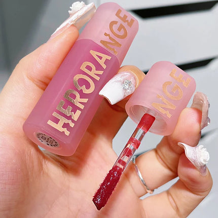 [T81]1Pc HERORANGE Mirror Gloss Lip Gloss Mirror Water Gloss Long-Lasting Not Easy To Fade, Film Formation Transparent Lip Paste