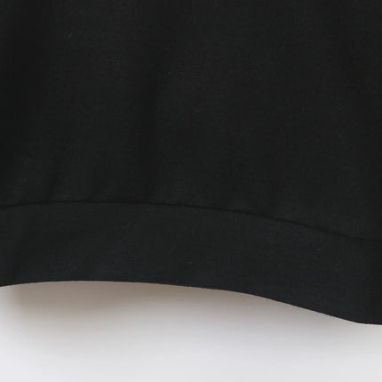 Spring And Autumn Single Casual Fashion Christmas #67 Boys Black Hoodie, Six Seven, Hand Support 67 Cartoon Print Pattern