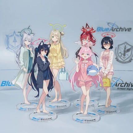 Blue Archive Anime 15cm Acrylic Stand Keychain Misono Mika Takanashi Hoshino Hayase Yuuka Sunaookami Shiroko Desk Decor Gift