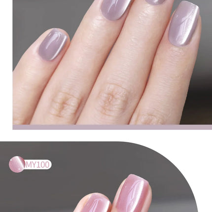 BORN PRETTY 10ml Silver Water Light Cat Magnetic Gel Nail Polish Nail Supplies Vernis Semi Permanent Gel for Fall Winter Nails