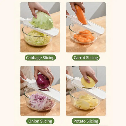 Multifunctional Vegetable Mandoline Slicer Kitchen Grater for Cabbage, Carrot, Potato, Cucumber, Food Chopper & Shredder
