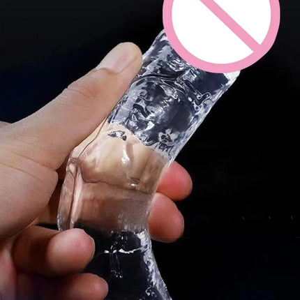 Transparent Big Dick 13 Sizes Realistic Jelly Dildo Women Gay Anal Sex Toys Soft Clitoris Vaginal Masturbators Penis Suction Cup