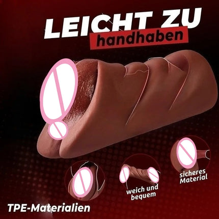 Realistic Pocket Pussy Male Masturbator Thick Labia Pussy Masturbators with 5DDeep Vagina and Tight Anus Sex Toys for Men Erotic