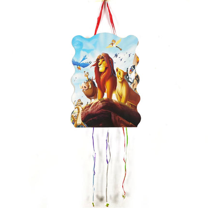 Lion King Birthday Party Decoration Simba Tableware Plate Cup Balloon Set Banner Backdrop Gift Bags Sticker Kids Party Supplies